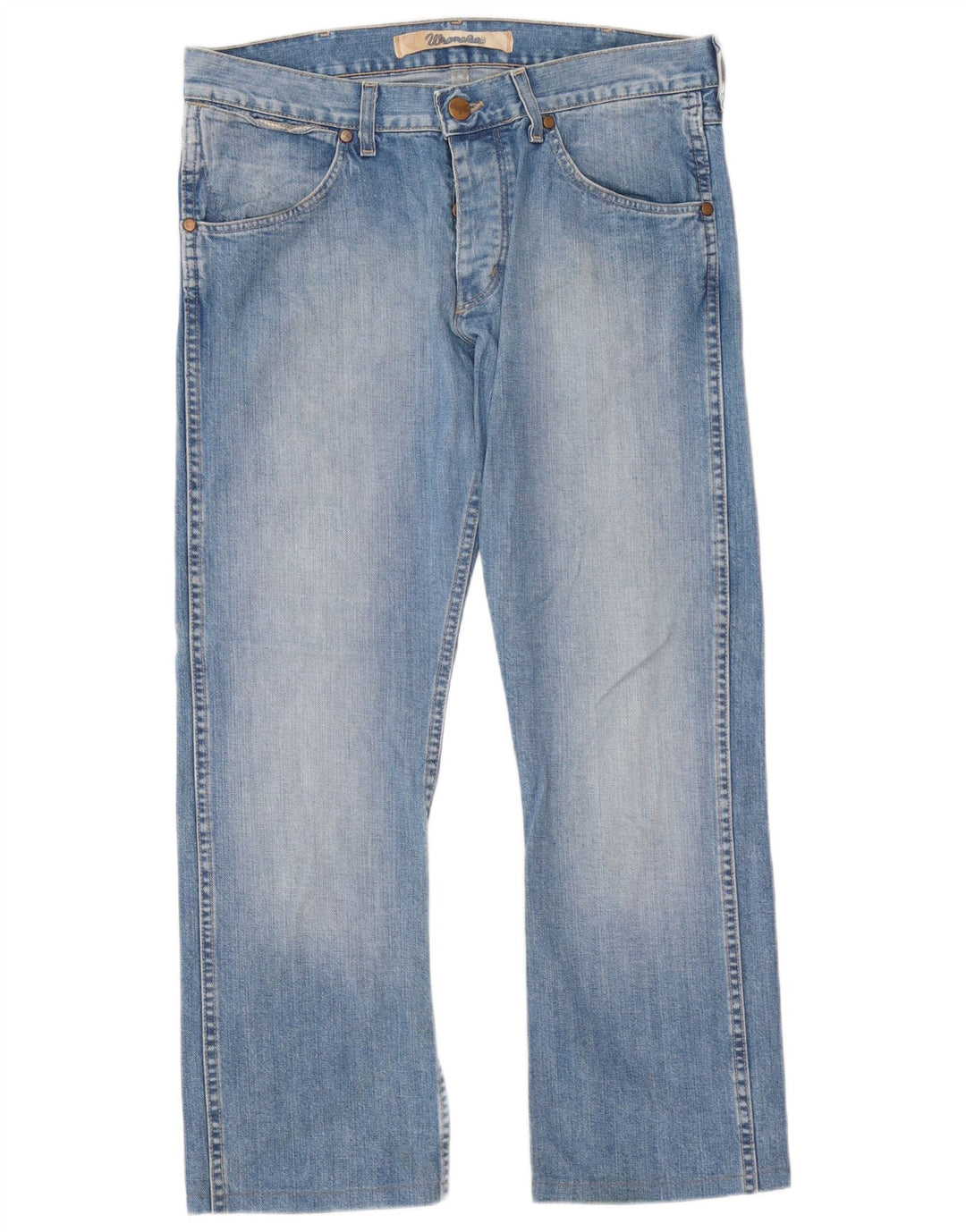Ανδρικό τζιν Wrangler Ace Straight W33 L29 Μπλε βαμβακερό