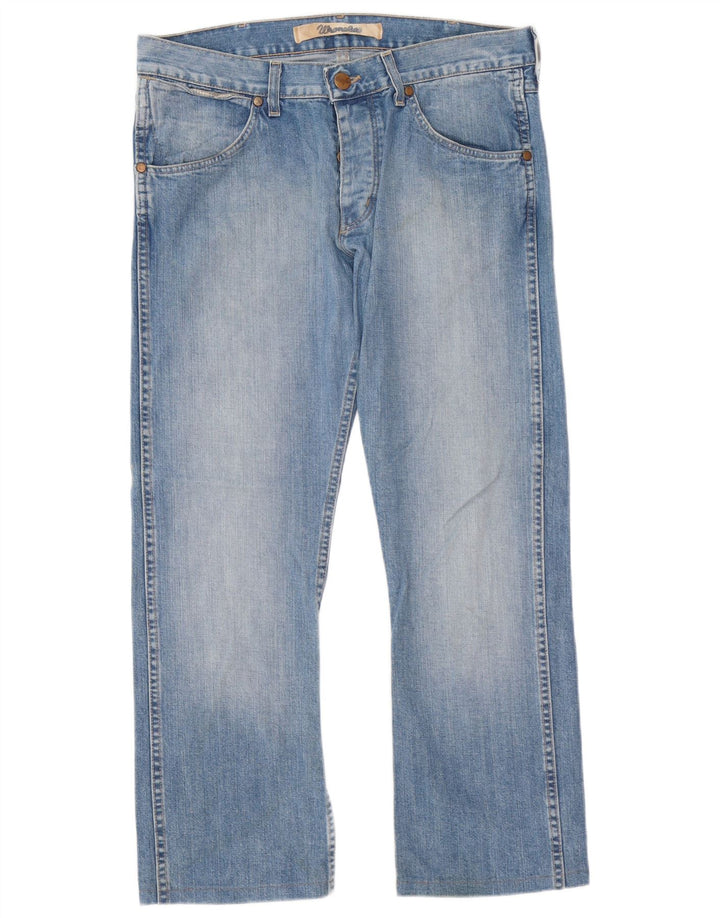 Ανδρικό τζιν Wrangler Ace Straight W33 L29 Μπλε βαμβακερό