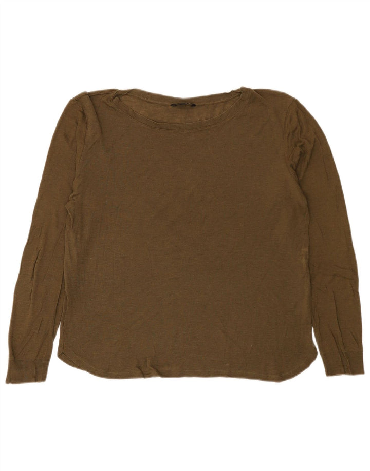 Massimo Dutti Γυναικείο Μακρυμάνικο UK 16 Large Khaki