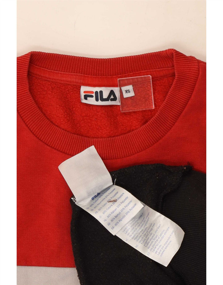 Ανδρικό γραφικό φούτερ Fila Jumper XS Πολύχρωμο Colourblock Βαμβακερό
