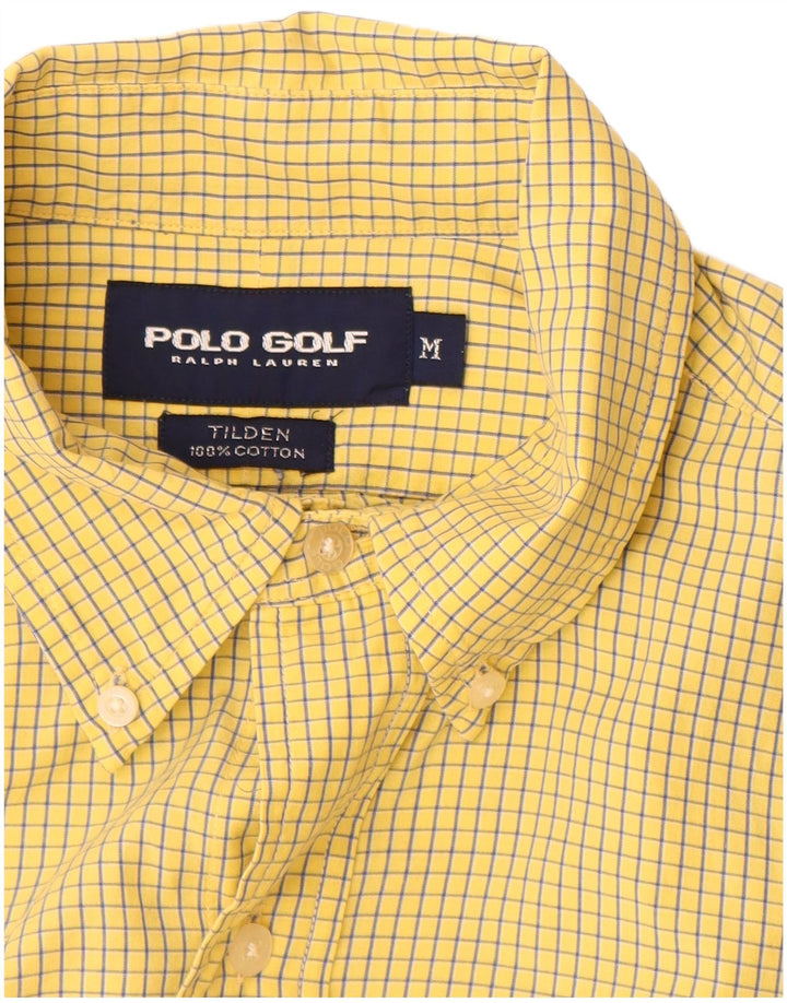 Πόλο Ralph Lauren Ανδρικό καρό πουκάμισο με κίτρινο χρώμα
