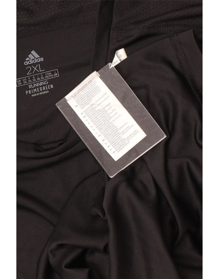 Ανδρικό T-Shirt Aeroready ADIDAS Top 2XL Μαύρο Πολυεστέρας