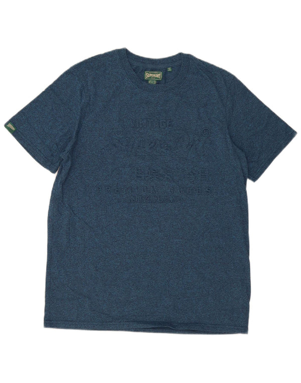 Ανδρικό γραφικό μπλουζάκι Superdry Top Large Blue Flecked