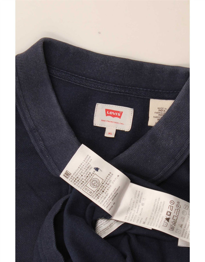 Ανδρικό πουκάμισο πόλο Levi's XL Navy Blue Cotton
