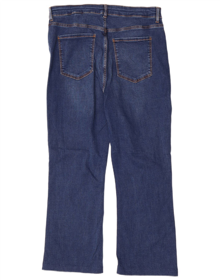 Marks & Spencer Γυναικεία Crop Slim Flared Jeans UK 16 Large W32 L25 Blue