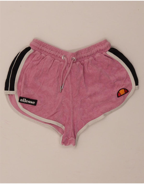 Γυναικείο αθλητικό σορτς Ellesse UK 8 Small Pink Colourblock Βαμβακερό