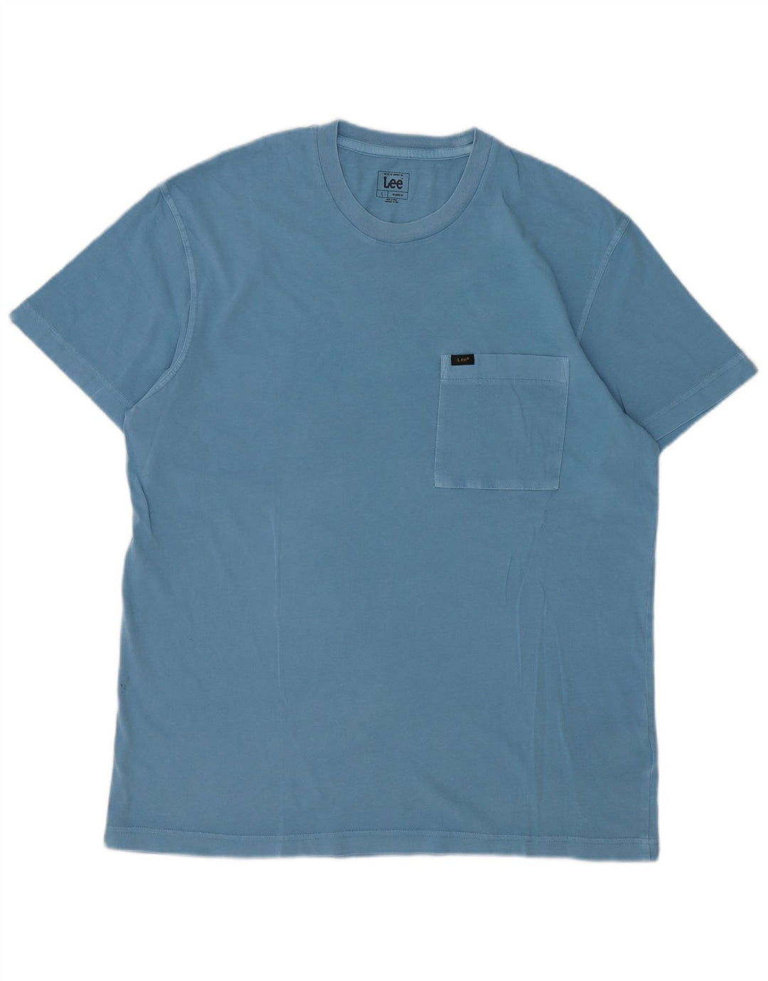Lee Ανδρικό T-Shirt Relaxed Fit Top μεγάλο μπλε βαμβακερό