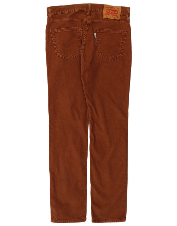 Levi's Mens 511 Slim Corduroy Παντελόνι W30 L30 Καφέ Βαμβακερό