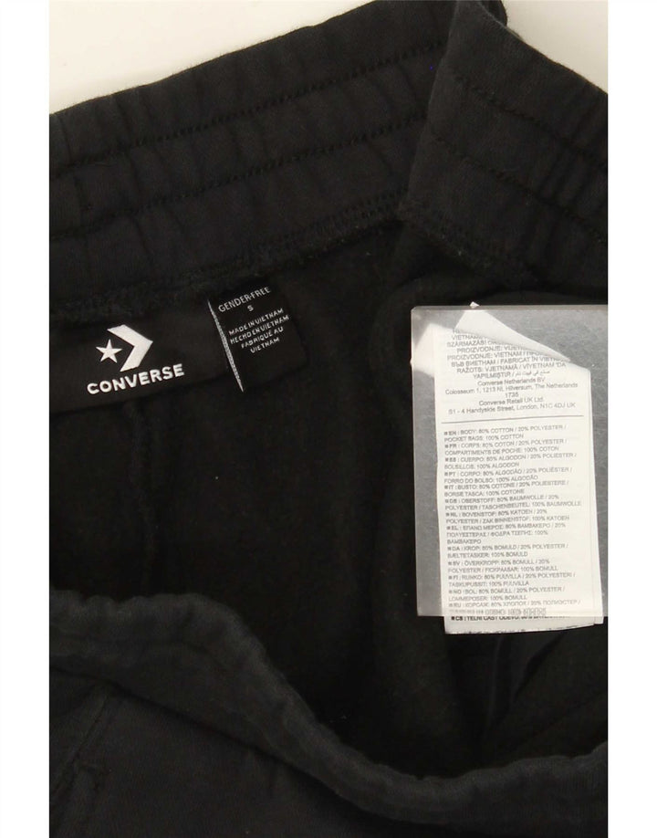 Ανδρική φόρμα Converse Graphic Παντελόνι Joggers Μικρό Μαύρο Βαμβακερό