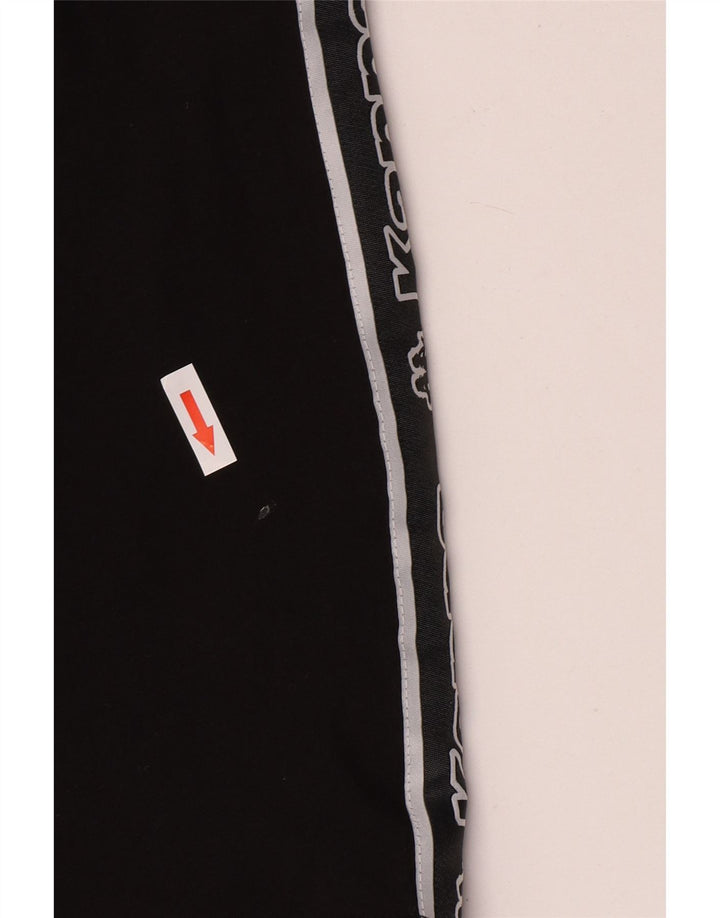 Ανδρικό γραφικό μπλουζάκι Kappa Top Medium Black Colourblock Βαμβακερό