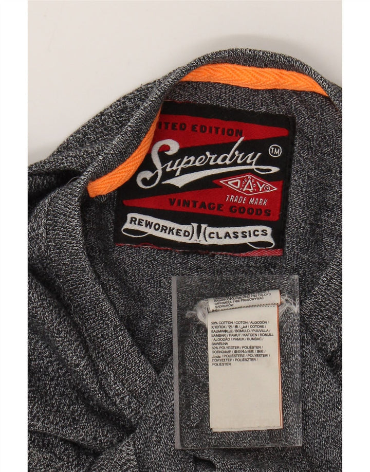 Ανδρικό γραφικό μπλουζάκι SUPERDRY Τοπ μεσαίου γκρι βαμβακερό