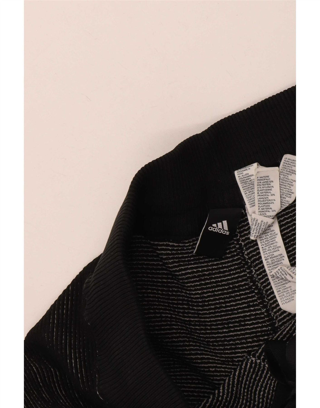 Ανδρική αθλητική φόρμα Adidas Παντελόνι Joggers Μεσαίο μαύρο γεωμετρικό μαλλί