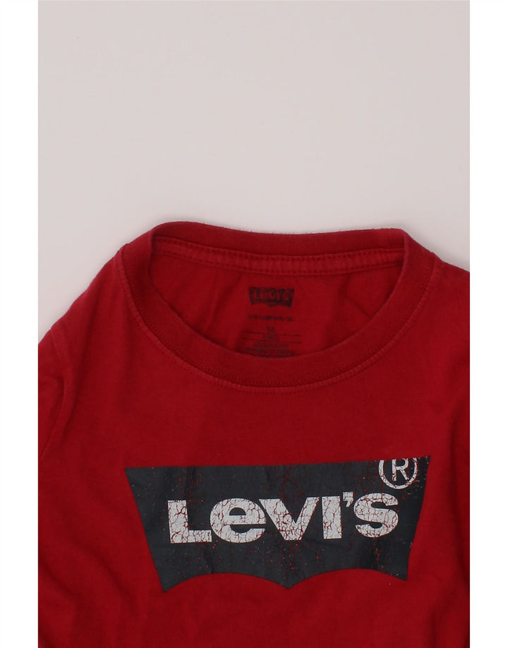 LEVI'S Girls Graphic Top Μακρυμάνικο 4-5 ετών Κόκκινο