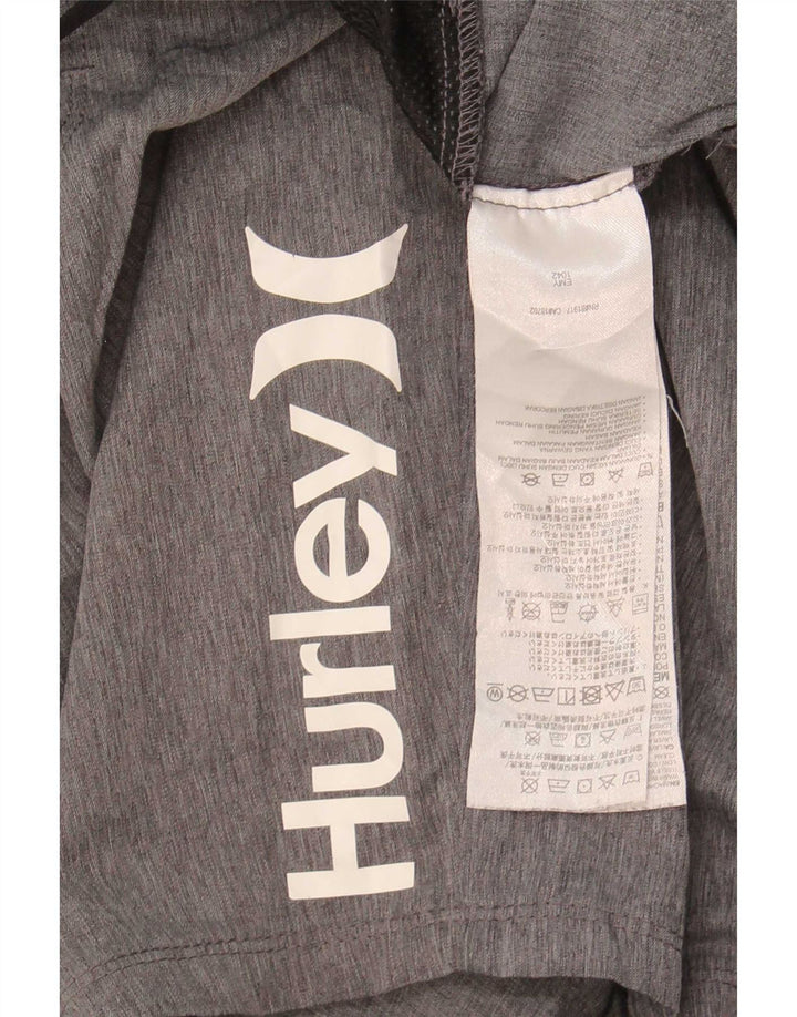 Ανδρικά γραφικά αθλητικά σορτς Hurley Μικρό γκρι πολυεστέρα