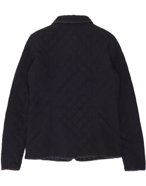 Napapijri Γυναικείο Καπιτονέ μπουφάν UK 16 Large Navy Blue Polyester