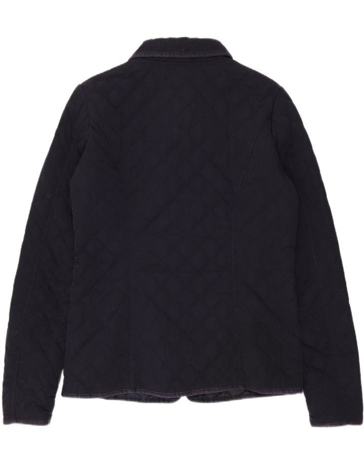 Napapijri Γυναικείο Καπιτονέ μπουφάν UK 16 Large Navy Blue Polyester