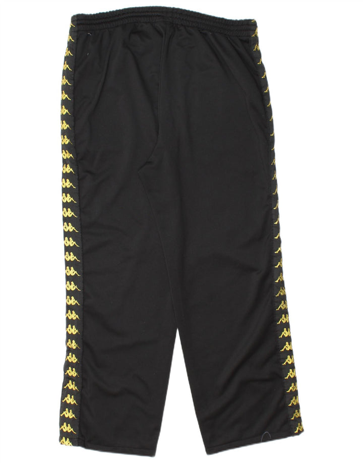KAPPA Ανδρική φόρμα γραφικής φόρμας παντελόνι Joggers XL μαύρο πολυεστέρα