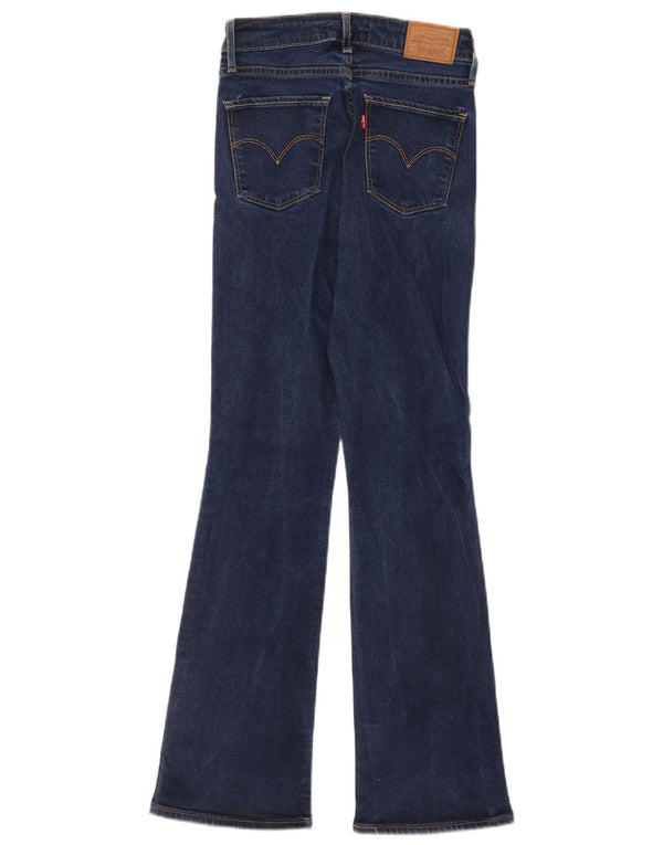 Levi's Womens 725 Bootcut Jeans W25 L30 Blue Lyocell