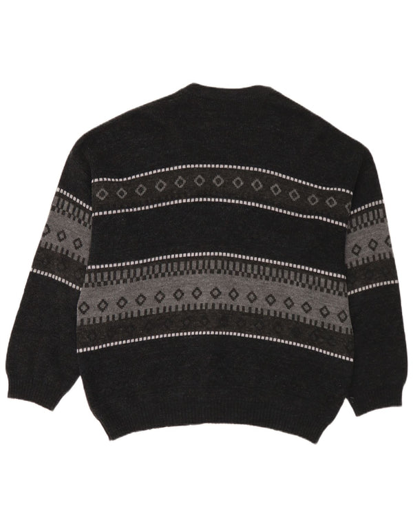 C&A Ανδρικό πουλόβερ Canda Cardigan Μεγάλο Navy Blue Fair Isle Acrylic