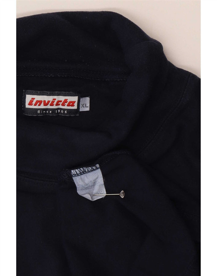 Ανδρικό ρολό μπλουζάκι Invicta με μακρυμάνικο XL Navy Blue βαμβακερό