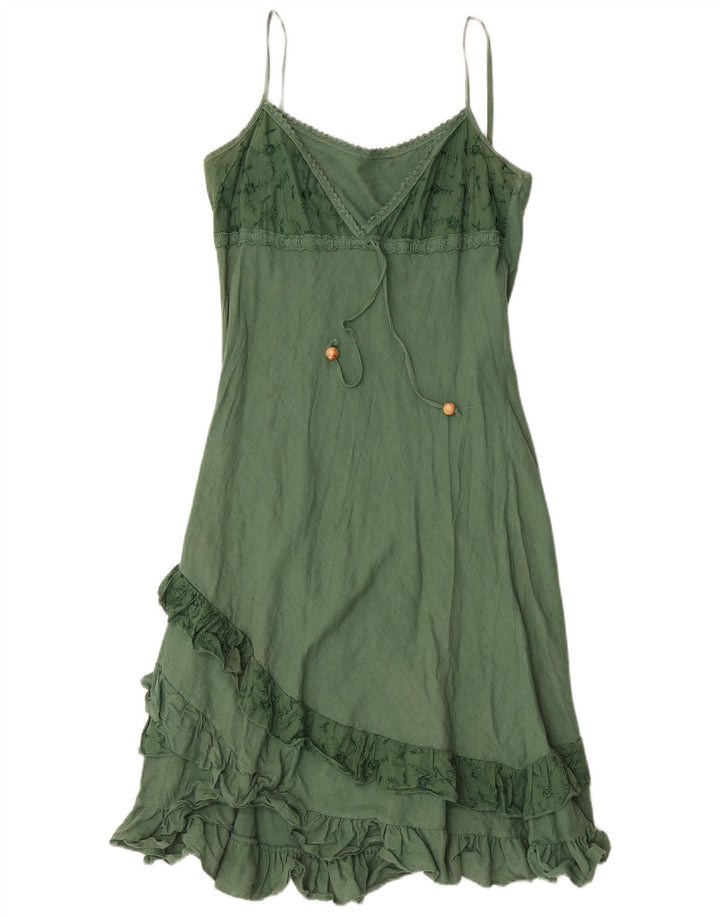 Vintage Γυναικείο Sundress UK 8 Small Green