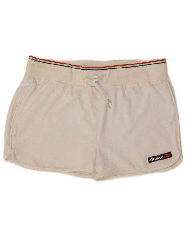 Γυναικείο αθλητικό σορτς Ellesse UK 16 μεγάλο λευκό βαμβακερό