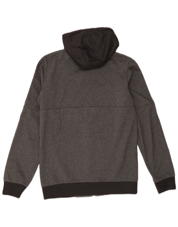 Ανδρικό πουλόβερ με κουκούλα με φερμουάρ Adidas Small Grey Colourblock Πολυεστέρας