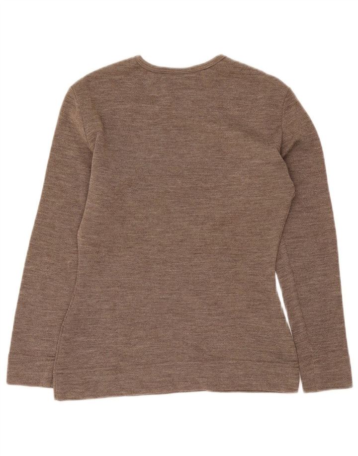 Moschino Γυναικείο πουλόβερ με λαιμόκοψη UK 12 Medium Grey Floral Heart