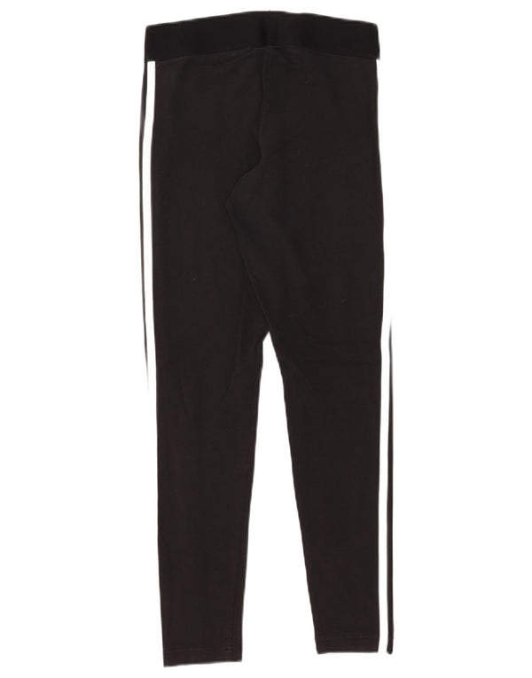 Γυναικείο κολάν Adidas Regular Fit UK 8/10 Μικρό μαύρο βαμβακερό