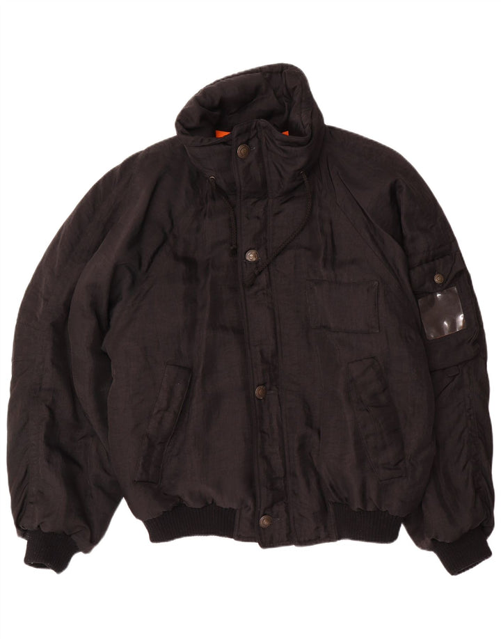 Vintage Ανδρικό Loose Fit padded Jacket UK 38 Medium Black