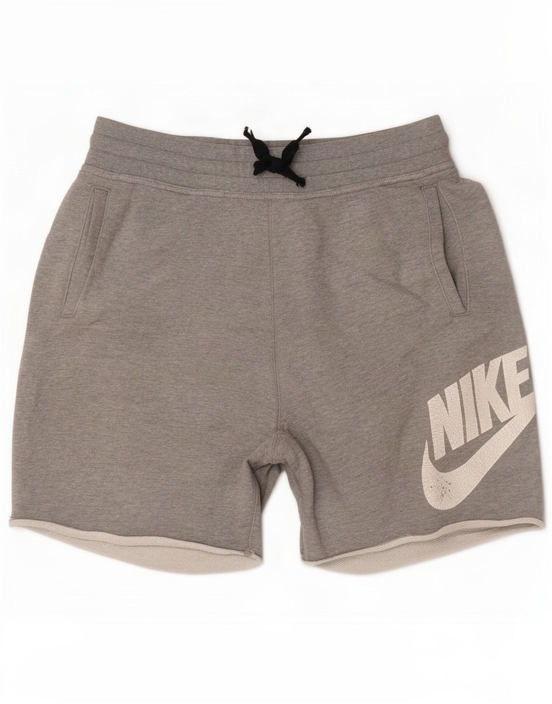 Ανδρικό γραφικό αθλητικό σορτς Nike από μεσαίο γκρι βαμβακερό