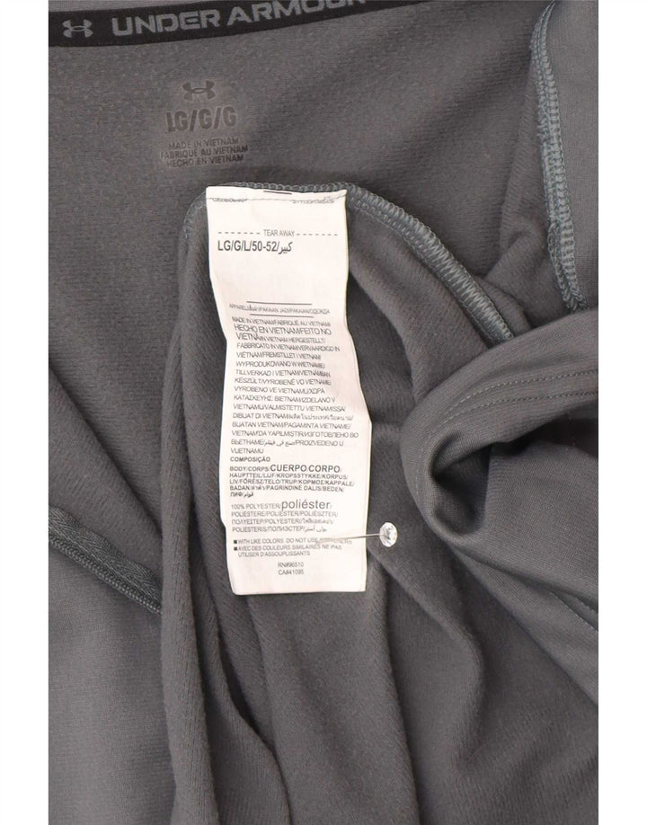 Ανδρική φόρμα πουλόβερ με φερμουάρ Under Armour Top Large Grey Colourblock