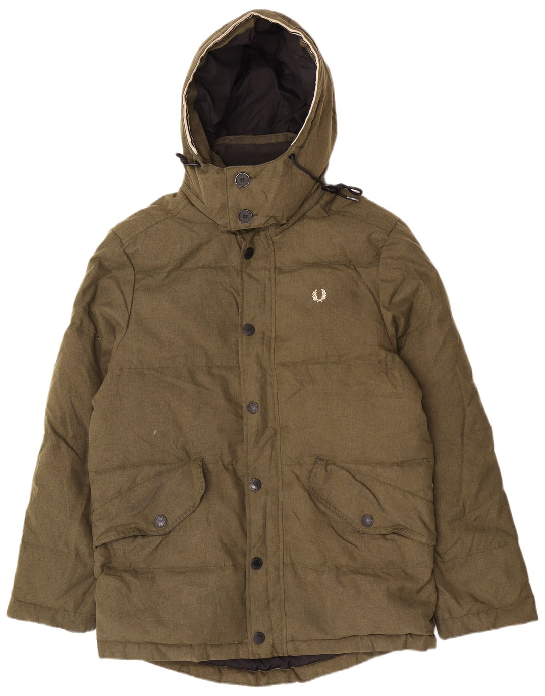 Fred Perry Ανδρικό μπουφάν με κουκούλα UK 38 Medium Khaki