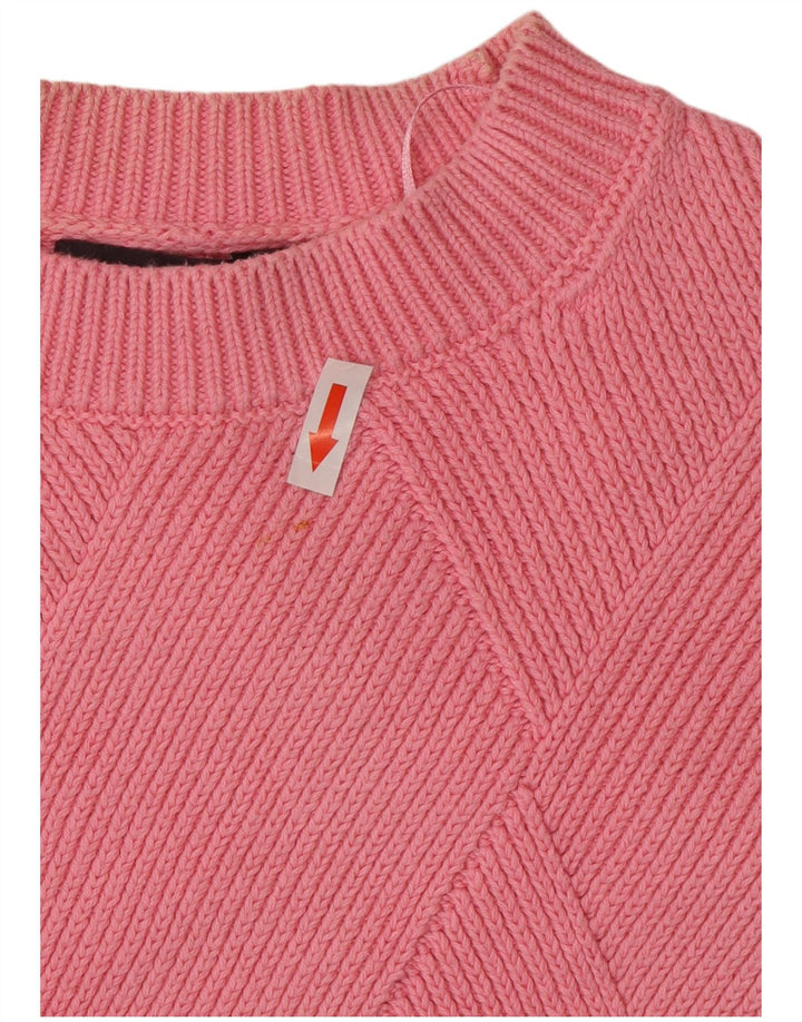 Marks & Spencer Γυναικείο πουλόβερ με λαιμόκοψη UK 14 Medium Pink