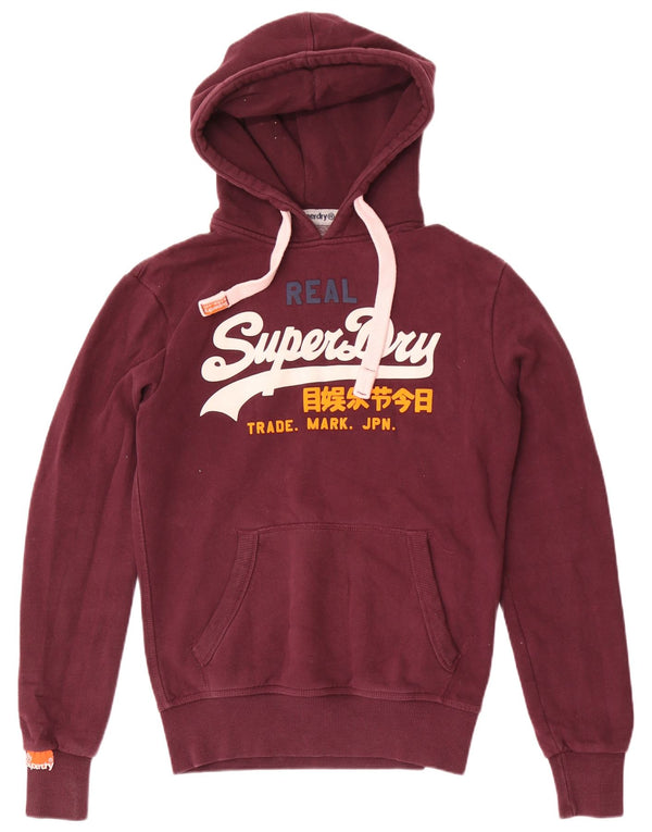 Ανδρικό γραφικό κουκούλα Superdry Μικρό Βουργουνδί Βαμβακερό Ρετρό