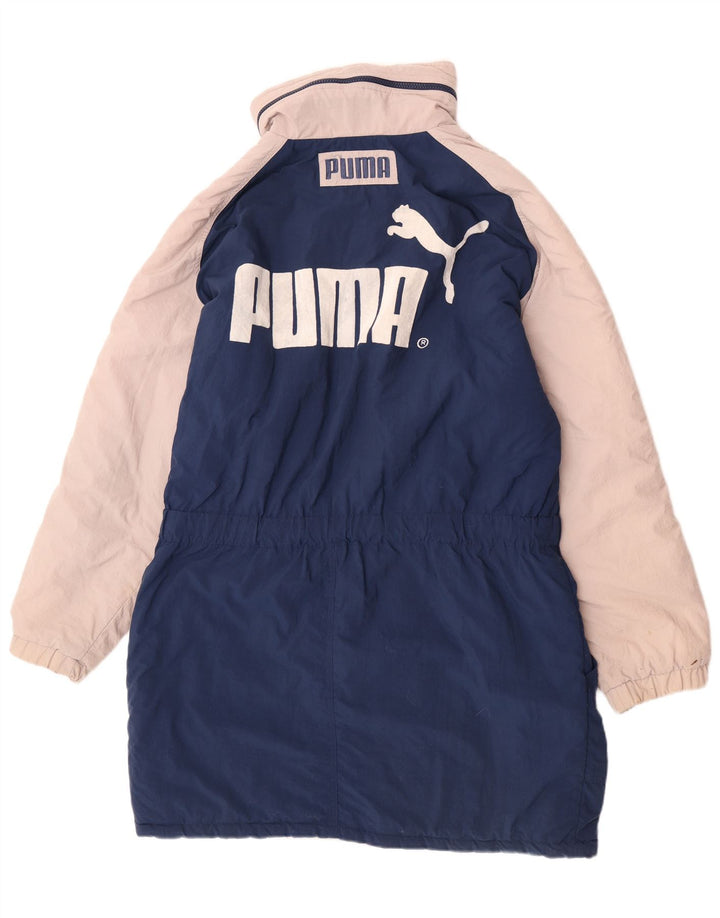 Puma Ανδρικό γραφικό παλτό IT 52 XL Navy Blue Colorblock Πολυαμίδιο