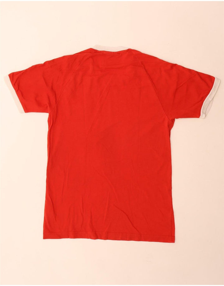 Ανδρικό T-Shirt Adidas Top Μικρό κόκκινο βαμβακερό