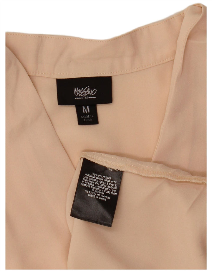 Mossimo Γυναικεία Longline Αμάνικη Μπλούζα Τοπ UK 14 Medium Pink Polyester