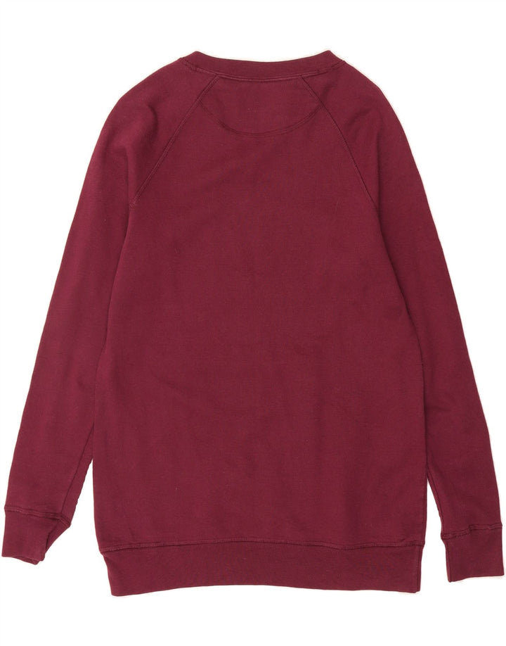 CHAMPION Womens Sweatshirt Jumper UK 6 XS Burgundy Polyester Vintage Champion and Second-Hand Champion from Messina Hembry 