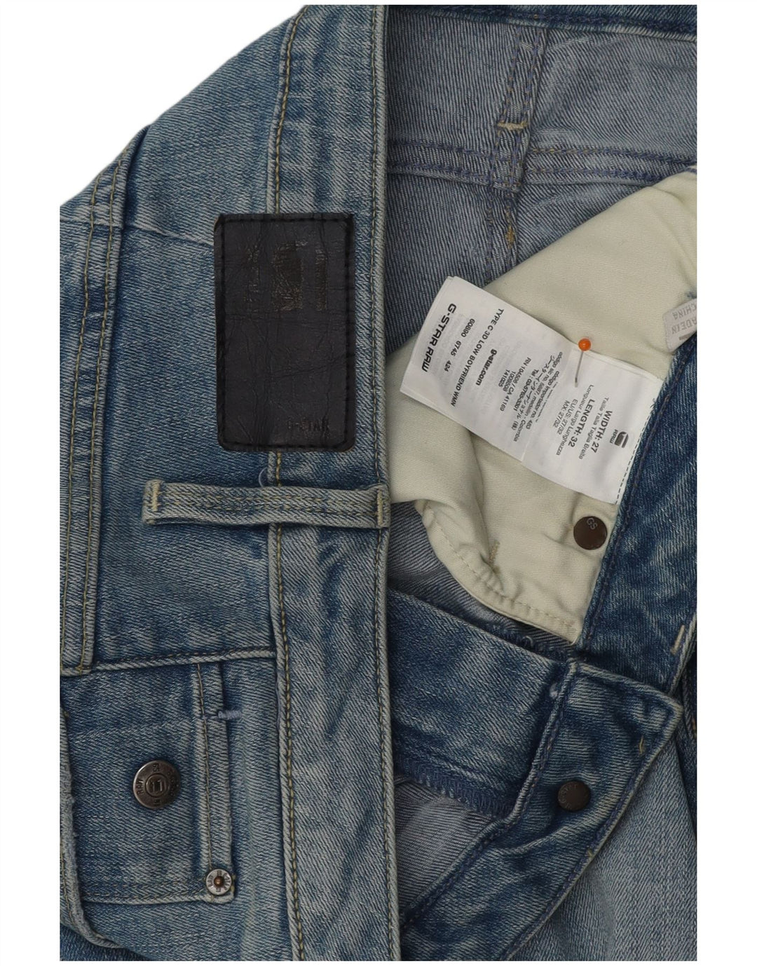 G-STAR Γυναικείο Boyfriend Fit Skinny Jeans W27 L28 Μπλε βαμβακερό