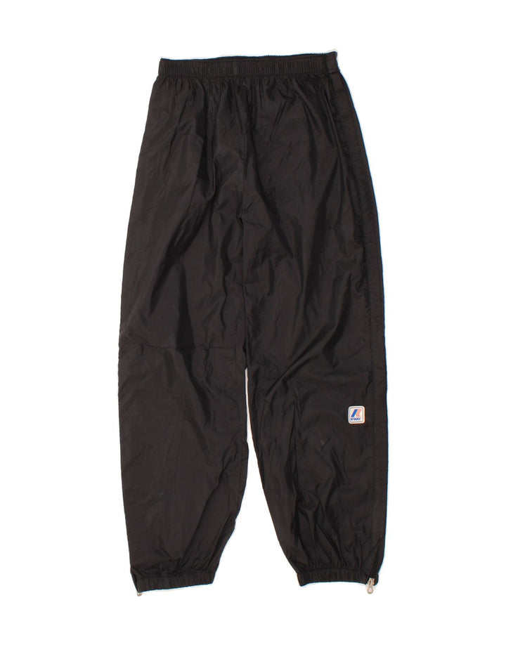 K-WAY Mens Tracksuit Trousers Joggers Small Black Vintage K-Way and Second-Hand K-Way from Messina Hembry 