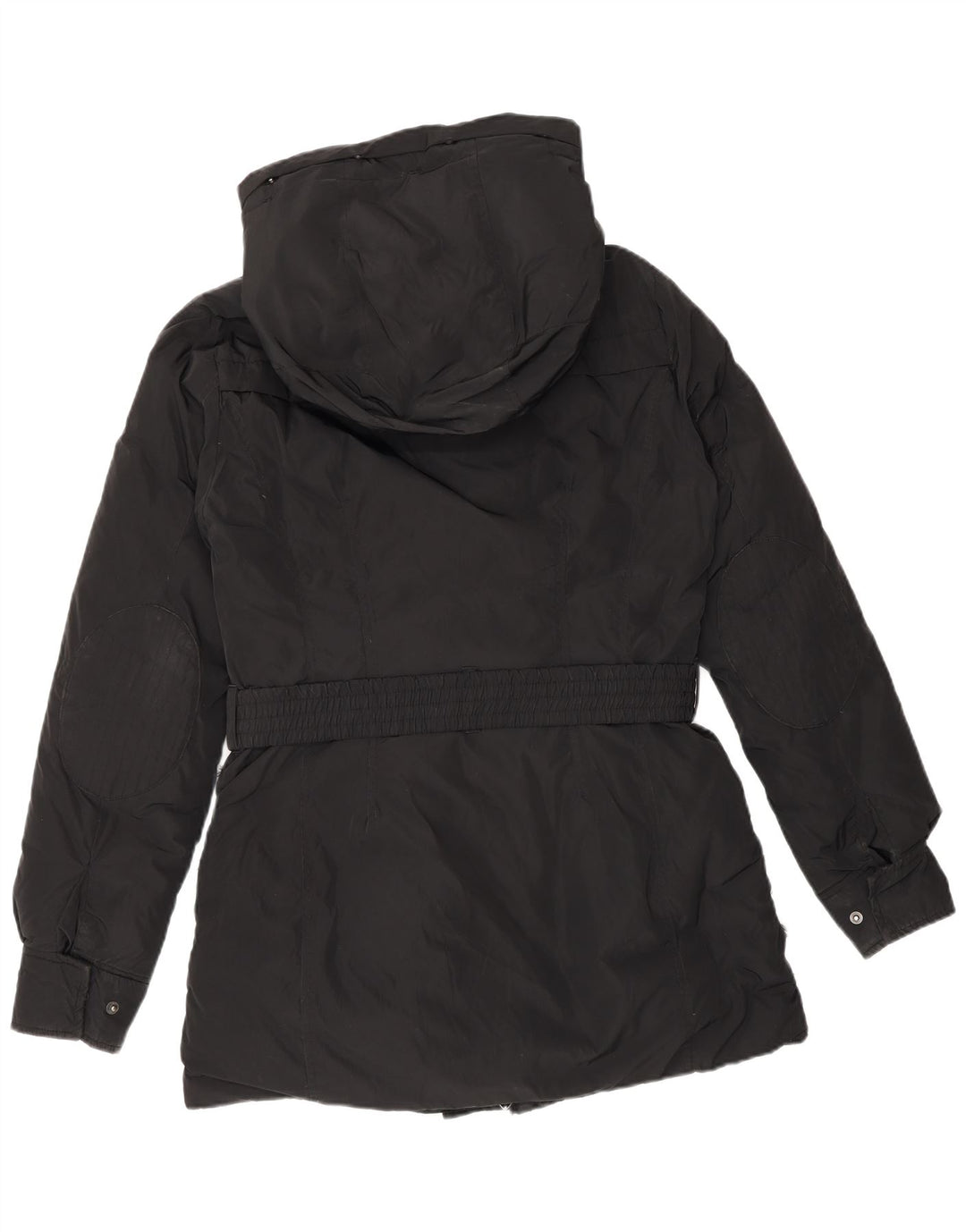 Timberland Γυναικείο παλτό με κουκούλα UK 10 Small Black Polyester