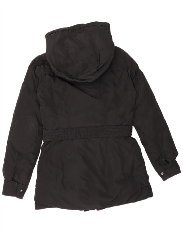 Timberland Γυναικείο παλτό με κουκούλα UK 10 Small Black Polyester