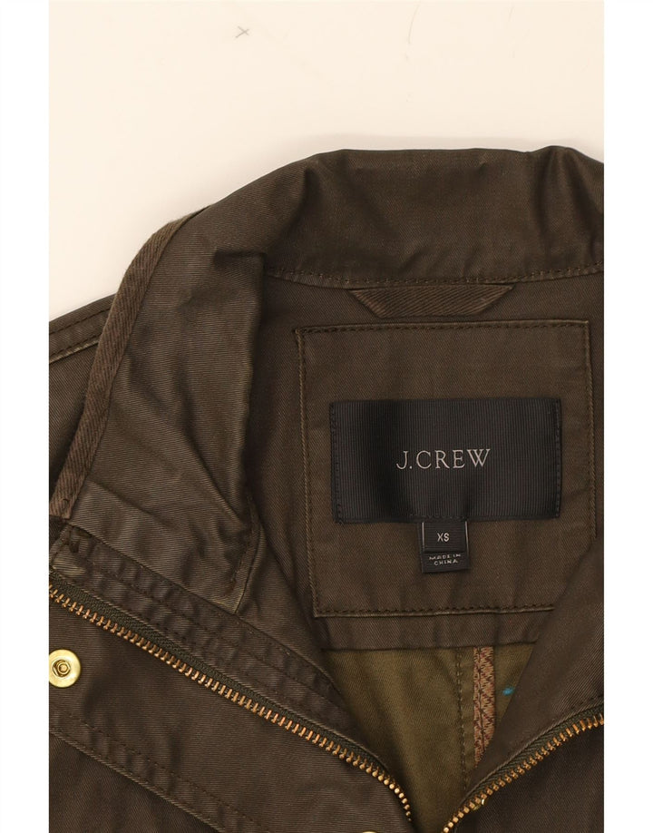 J. CREW Womens Utility Jacket UK 6 XS Khaki Cotton Vintage J. Crew and Second-Hand J. Crew from Messina Hembry 