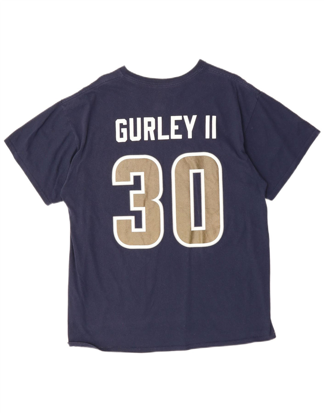 Γραφικό T-Shirt ανδρικό MAJESTIC Todd Gurley II Top XL Navy Blue Cotton