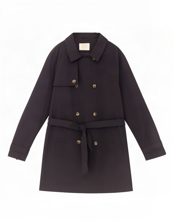 Zara Girls Διπλό στήθος Καμπαρντίνα 13-14 ετών Navy Blue