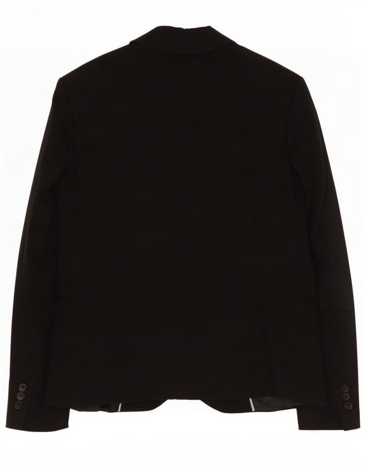 Zara Γυναικείο Μπουφάν 1 Κουμπί Blazer UK 14 Large Black