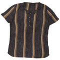 Zara Ανδρικό T-Shirt Top Μικρό Γκρι Ριγέ Ακρυλικό