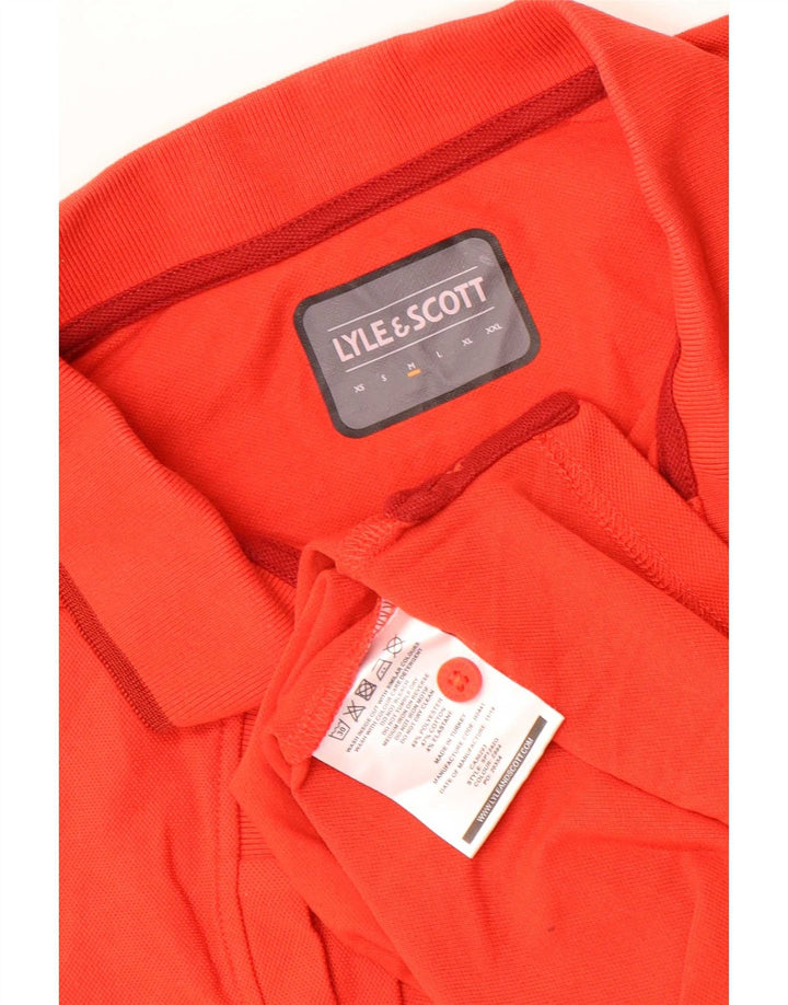 Lyle & Scott Ανδρικό γραφικό πουκάμισο πόλο με μεσαίο κόκκινο πολυεστέρα