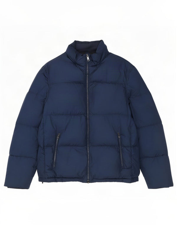 Massimo Dutti Ανδρικό μπουφάν με επένδυση UK 42 XL Navy Blue Polyester